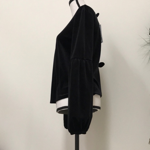 Walter Baker Braxton Top - Velvet Black - Picture 2 of 6